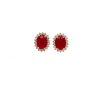 Ruby and Diamond Earrings in 14K Yellow Gold | Save 33% - Rajasthan Living 7