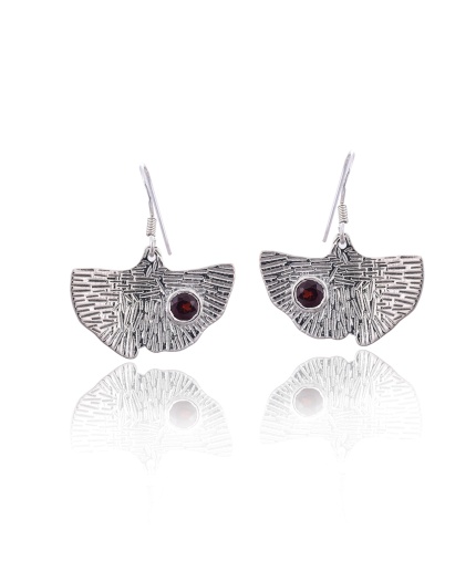 925 Silver Garnet Earring | Save 33% - Rajasthan Living