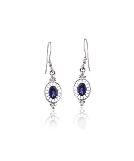 Sterling Silver Iolite Earring | Save 33% - Rajasthan Living