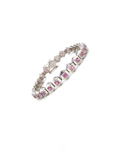 Multi Sapphire Bracelet in 925 Sterling Silver | Save 33% - Rajasthan Living 7