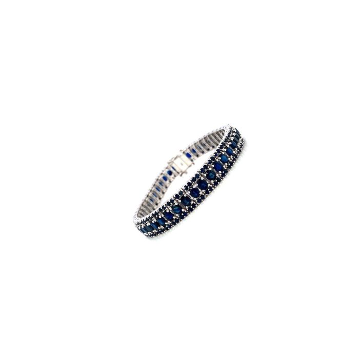 Sapphire Bracelet in 925 Sterling Silver | Save 33% - Rajasthan Living 6