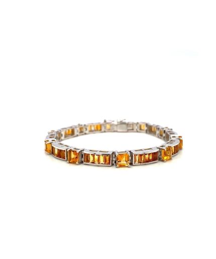 Citrine Bracelet in 925 Sterling Silver | Save 33% - Rajasthan Living