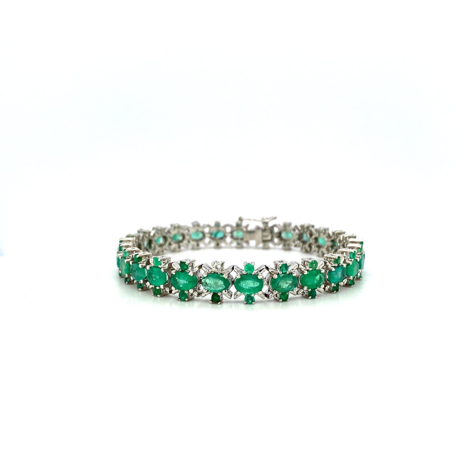Buy Emerald Bracelet in 925 Sterling Silver - Rajasthan Living