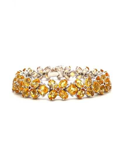 Citrine Bracelet in 925 Sterling Silver | Save 33% - Rajasthan Living