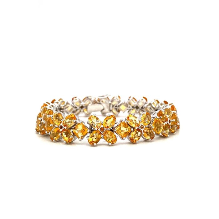 Citrine Bracelet in 925 Sterling Silver | Save 33% - Rajasthan Living 5