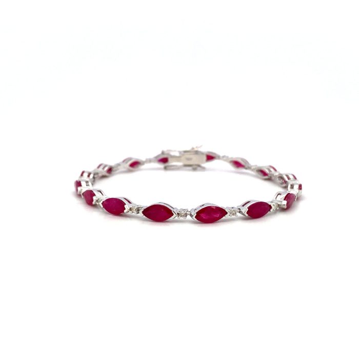 Ruby Bracelet in 925 Sterling Silver | Save 33% - Rajasthan Living 5