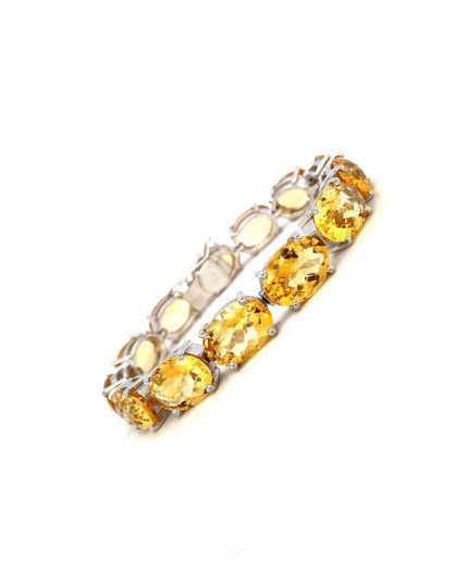 Citrine Bracelet in 925 Sterling Silver | Save 33% - Rajasthan Living 7