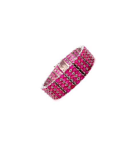 Ruby Bracelet in 925 Sterling Silver | Save 33% - Rajasthan Living 7