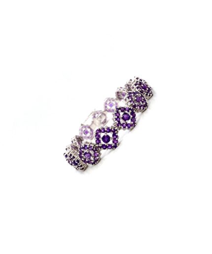 Amethyst Bracelet in 925 Sterling Silver | Save 33% - Rajasthan Living 3