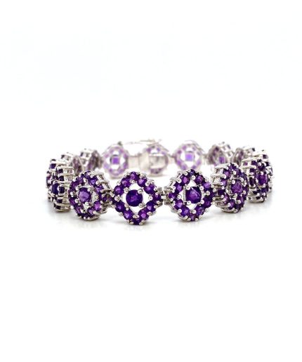 Amethyst Bracelet in 925 Sterling Silver | Save 33% - Rajasthan Living