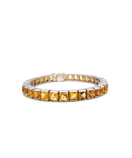 Citrine Bracelet in 925 Sterling Silver | Save 33% - Rajasthan Living 5