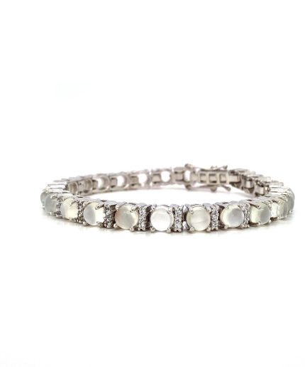 Moonstone Bracelet in 925 Sterling Silver | Save 33% - Rajasthan Living