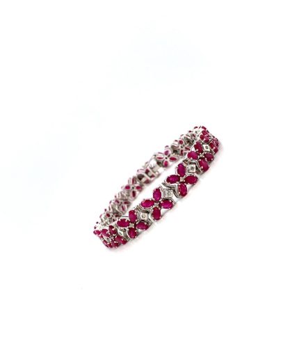 Ruby Bracelet in 925 Sterling Silver | Save 33% - Rajasthan Living 3