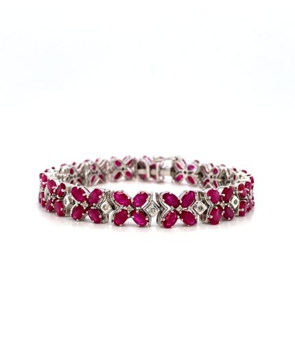 Ruby Bracelet in 925 Sterling Silver | Save 33% - Rajasthan Living