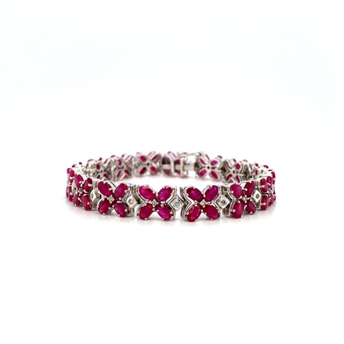 Ruby Bracelet in 925 Sterling Silver | Save 33% - Rajasthan Living 5