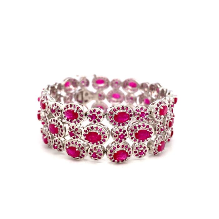 Ruby Bracelet in 925 Sterling Silver | Save 33% - Rajasthan Living 5