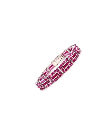 Ruby Bracelet in 925 Sterling Silver | Save 33% - Rajasthan Living 7