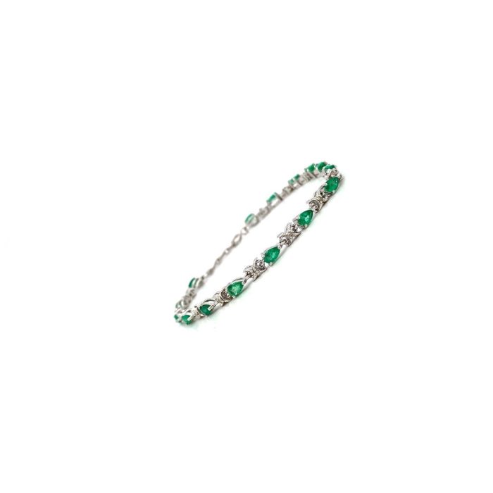 Emerald Bracelet in 925 Sterling Silver | Save 33% - Rajasthan Living 6