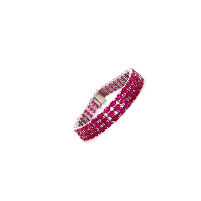 Ruby Bracelet in 925 Sterling Silver | Save 33% - Rajasthan Living 6