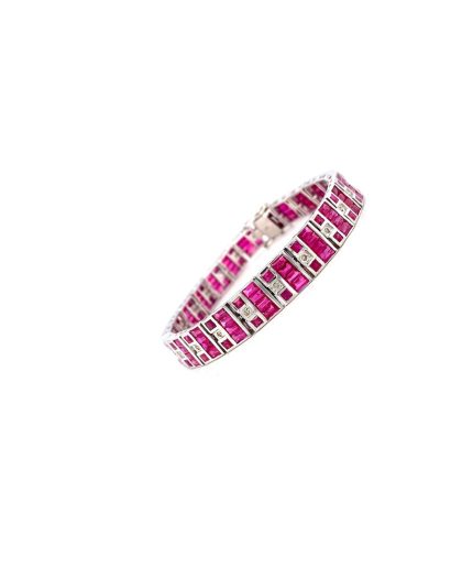 Ruby Bracelet in 925 Sterling Silver | Save 33% - Rajasthan Living 3