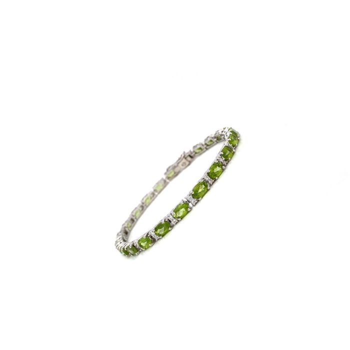 Peridot Bracelet in 925 Sterling Silver | Save 33% - Rajasthan Living 6