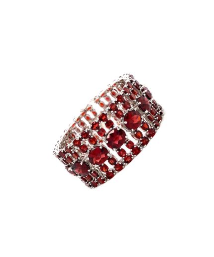 Garnet Bracelet in 925 Sterling Silver | Save 33% - Rajasthan Living 3