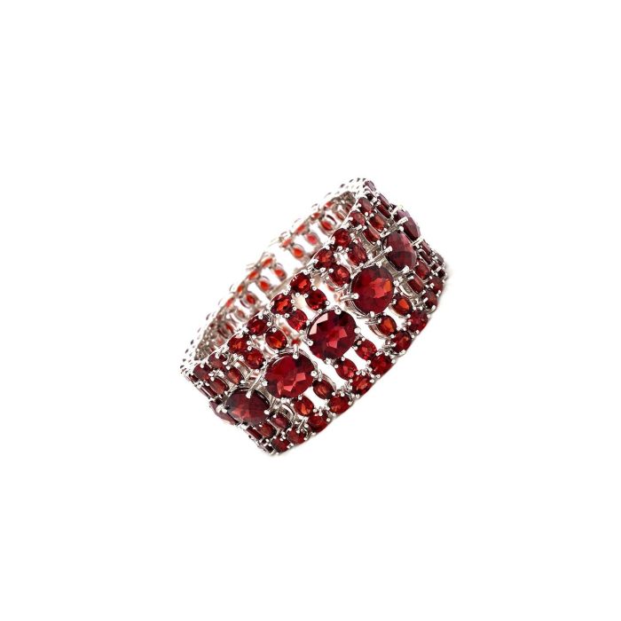 Garnet Bracelet in 925 Sterling Silver | Save 33% - Rajasthan Living 6