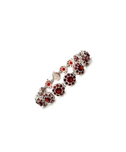 Garnet Bracelet in 925 Sterling Silver | Save 33% - Rajasthan Living 3