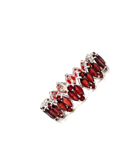 Garnet Bracelet in 925 Sterling Silver | Save 33% - Rajasthan Living 3