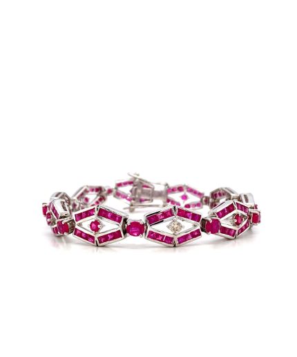 Ruby Bracelet in 925 Sterling Silver | Save 33% - Rajasthan Living 5