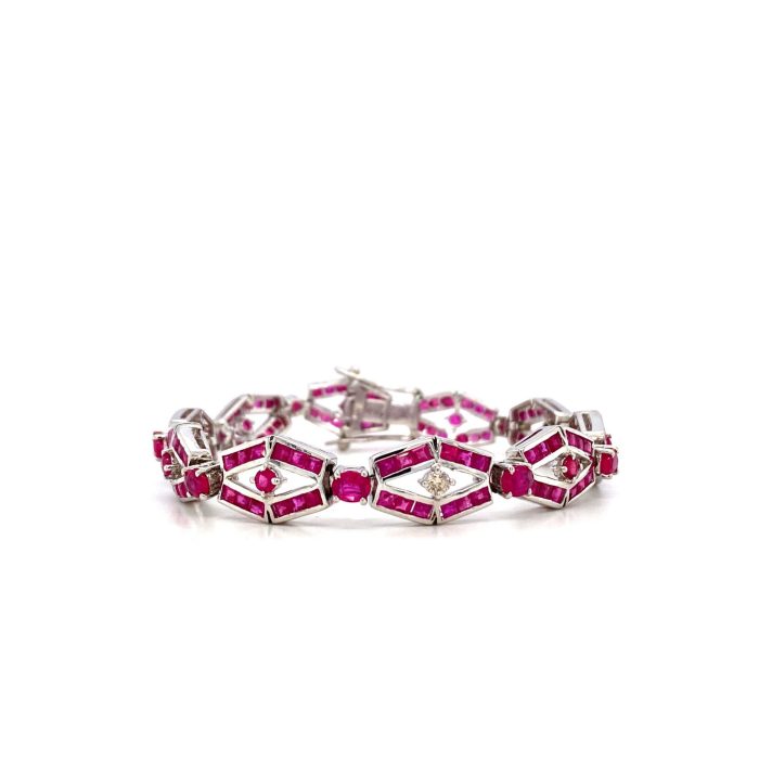 Ruby Bracelet in 925 Sterling Silver | Save 33% - Rajasthan Living 5