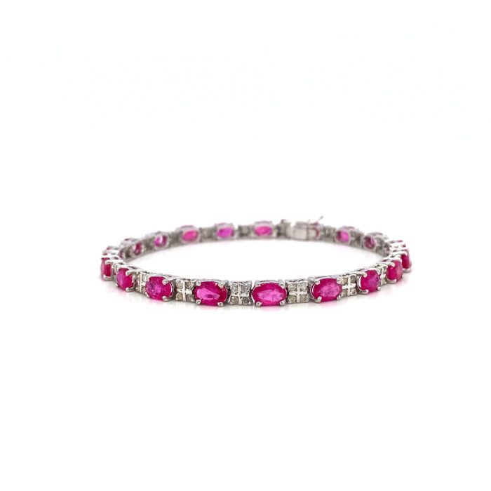 Ruby Bracelet in 925 Sterling Silver | Save 33% - Rajasthan Living 5