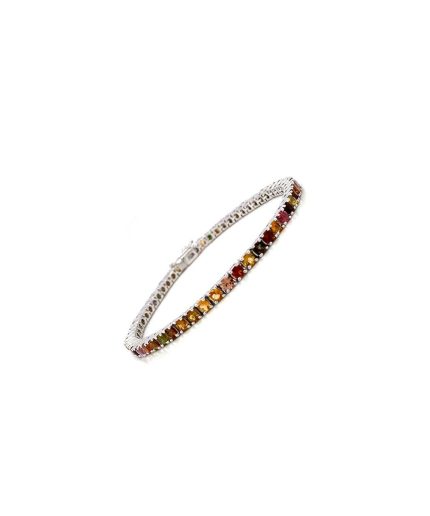 Multi Tourmaline Bracelet in 925 Sterling Silver | Save 33% - Rajasthan Living 3