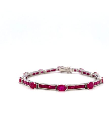 Ruby Bracelet in 925 Sterling Silver | Save 33% - Rajasthan Living