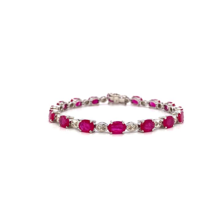 Ruby Bracelet in 925 Sterling Silver | Save 33% - Rajasthan Living 5