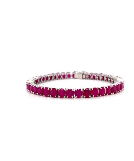 Ruby Bracelet in 925 Sterling Silver | Save 33% - Rajasthan Living