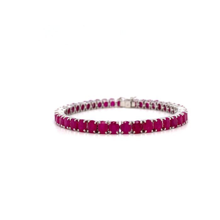 Ruby Bracelet in 925 Sterling Silver | Save 33% - Rajasthan Living 5