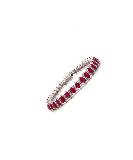 Ruby Bracelet in 925 Sterling Silver | Save 33% - Rajasthan Living 3