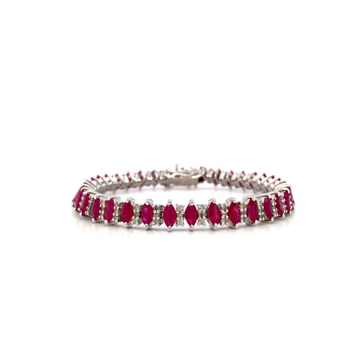 Ruby Bracelet in 925 Sterling Silver | Save 33% - Rajasthan Living 5