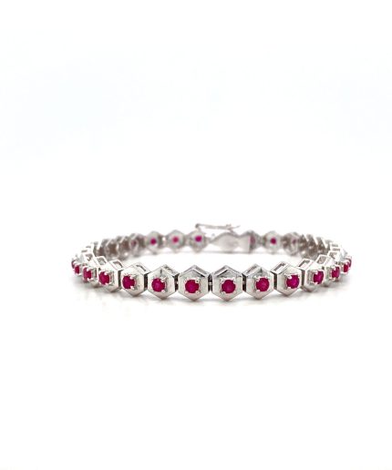 Ruby Bracelet in 925 Sterling Silver | Save 33% - Rajasthan Living 5