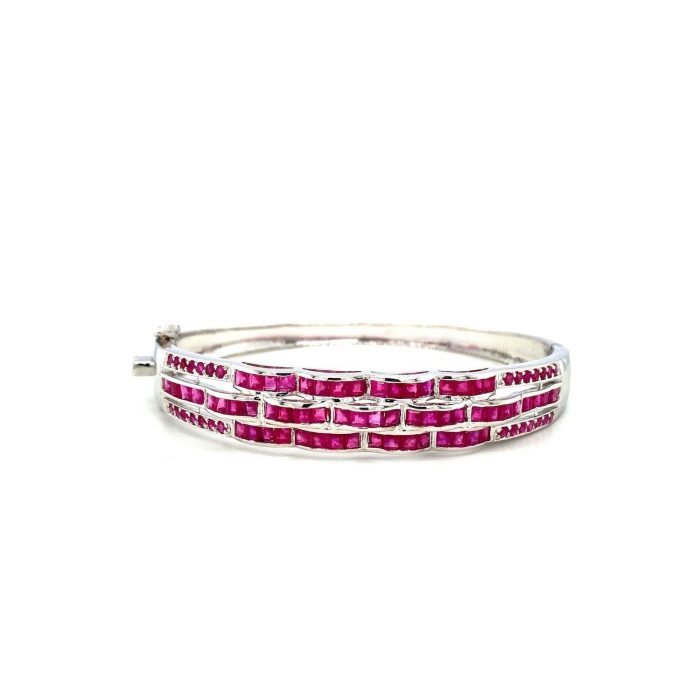 Ruby Bangle in 925 Sterling Silver | Save 33% - Rajasthan Living 5