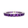 Amethyst Bracelet in 925 Sterling Silver | Save 33% - Rajasthan Living 7