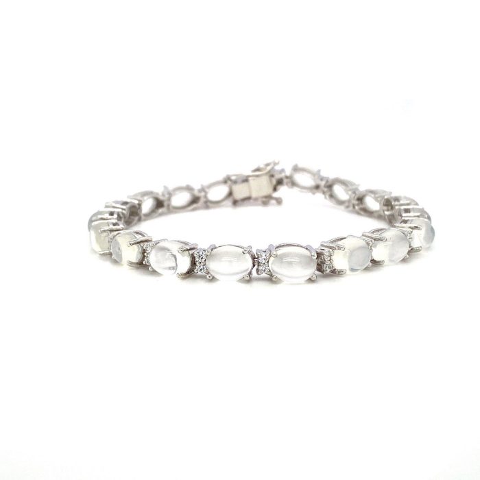 Moonstone Bracelet in 925 Sterling Silver | Save 33% - Rajasthan Living 5