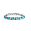 Blue Topaz Bracelet in 925 Sterling Silver | Save 33% - Rajasthan Living 7