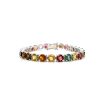 Multi Tourmaline Bracelet in 925 Sterling Silver | Save 33% - Rajasthan Living 7