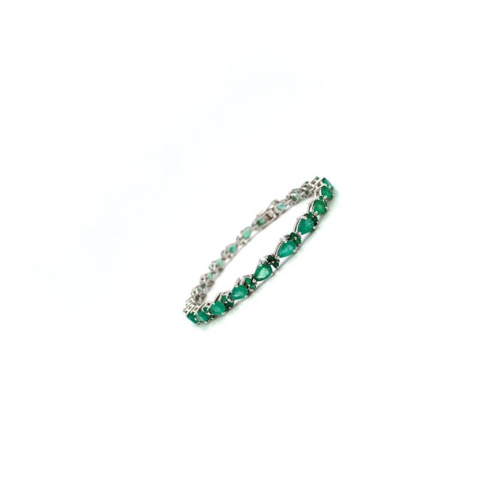 Emerald Bracelet in 925 Sterling Silver | Save 33% - Rajasthan Living 6