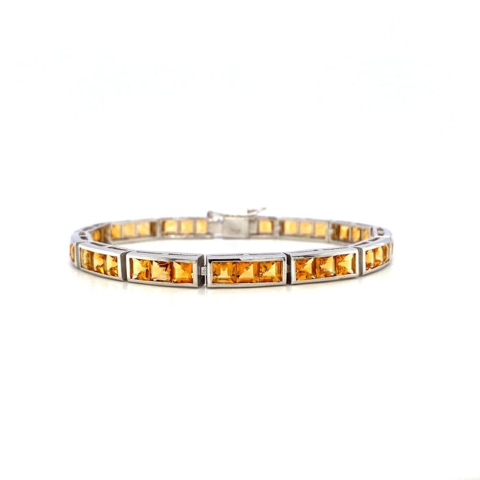 Citrine Bracelet in 925 Sterling Silver | Save 33% - Rajasthan Living 5