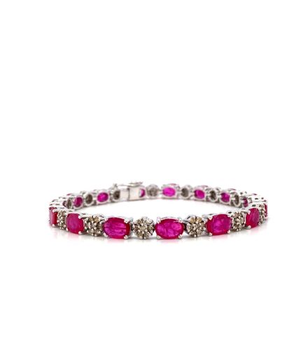 Ruby Bracelet in 925 Sterling Silver | Save 33% - Rajasthan Living