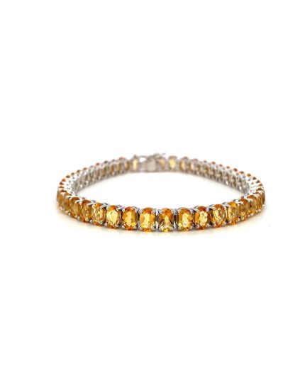 Citrine Bracelet in 925 Sterling Silver | Save 33% - Rajasthan Living