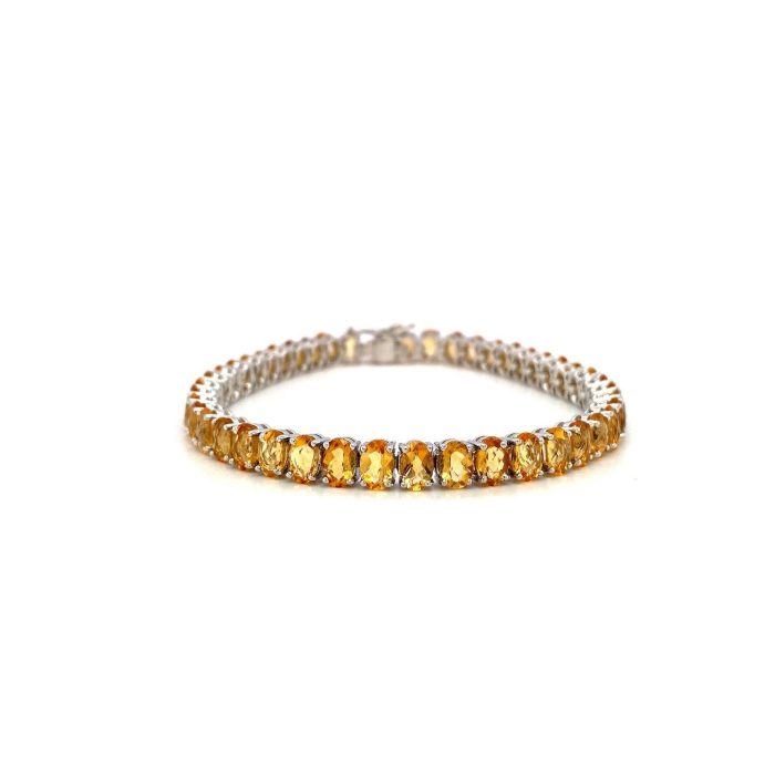 Citrine Bracelet in 925 Sterling Silver | Save 33% - Rajasthan Living 5